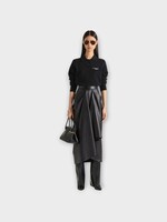 Givenchy Givenchy Knitwear, Black, Wool Long Sleeve Polo In Black