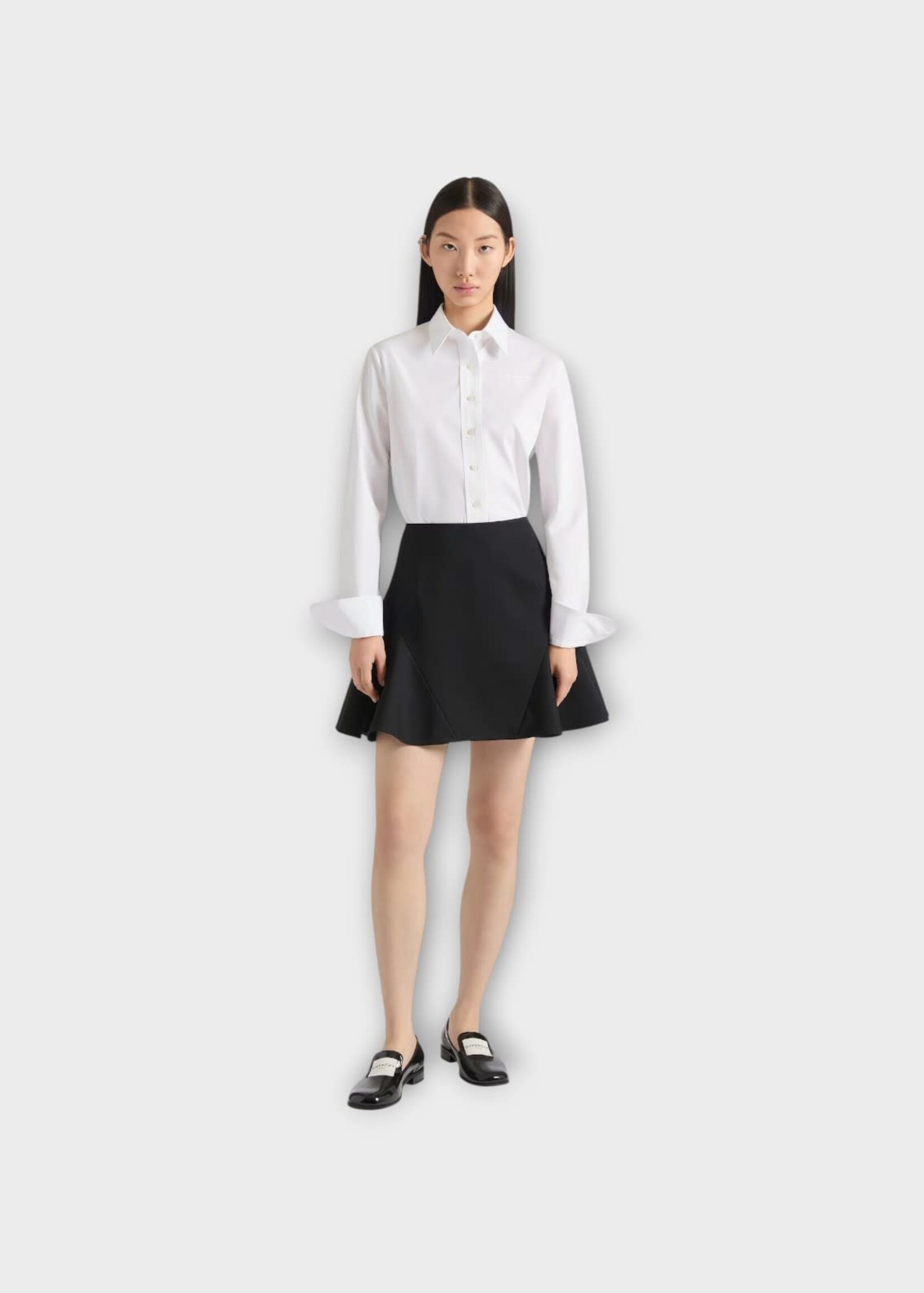 Givenchy Givenchy Shirt, White, Cotton Long Sleeves Regular Fit Shirt In White