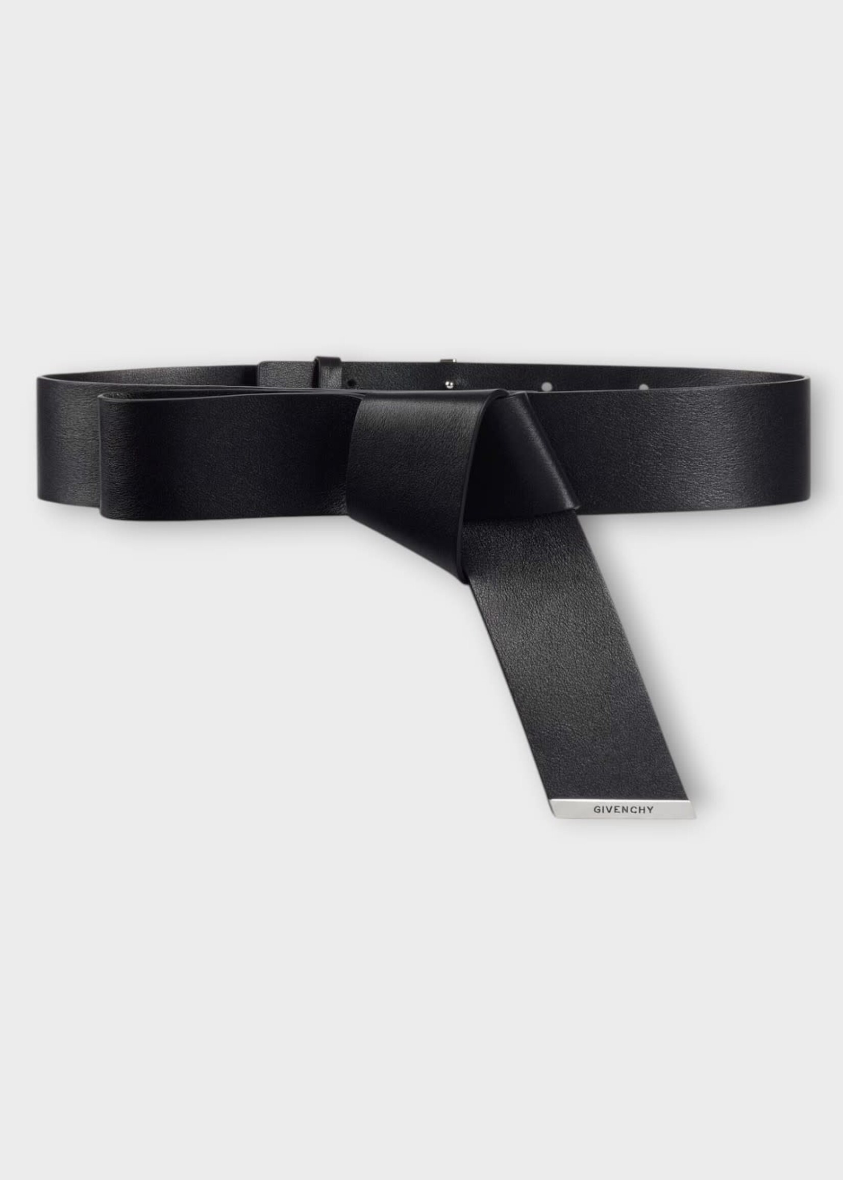 Givenchy Givenchy Belt, Black, Calfskin Trench Belt In Black w/ Knot