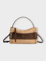 J.W. Anderson J.W.Anderson Bag, Brown, Small Raffia Loafer Bag In Natural & Brown