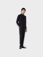 Loro Piana Loro Piana Knitwear, Navy, Walkery Cotton & Silk Crewneck Sweater In Blue Navy