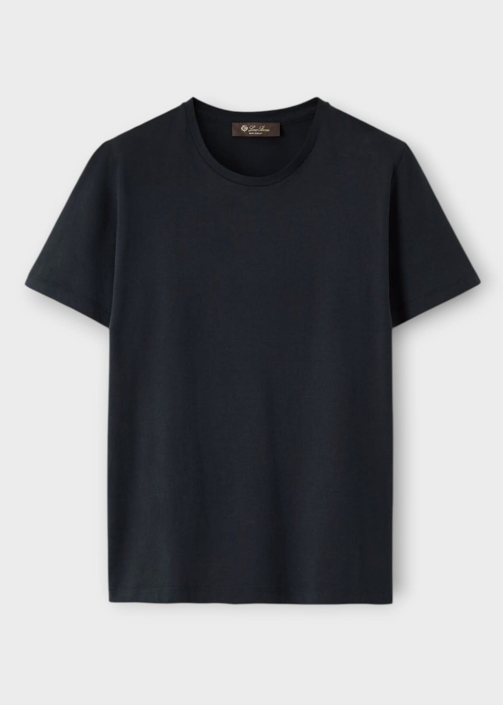 Loro Piana Loro Piana T-Shirt, Blue Navy, Levo Silk & Cotton T-Shirt In Blue Navy