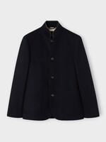 Loro Piana Loro Piana Jacket, Navy, Spagna Cashmere Storm System Standing Collar Jacket In Blue Navy