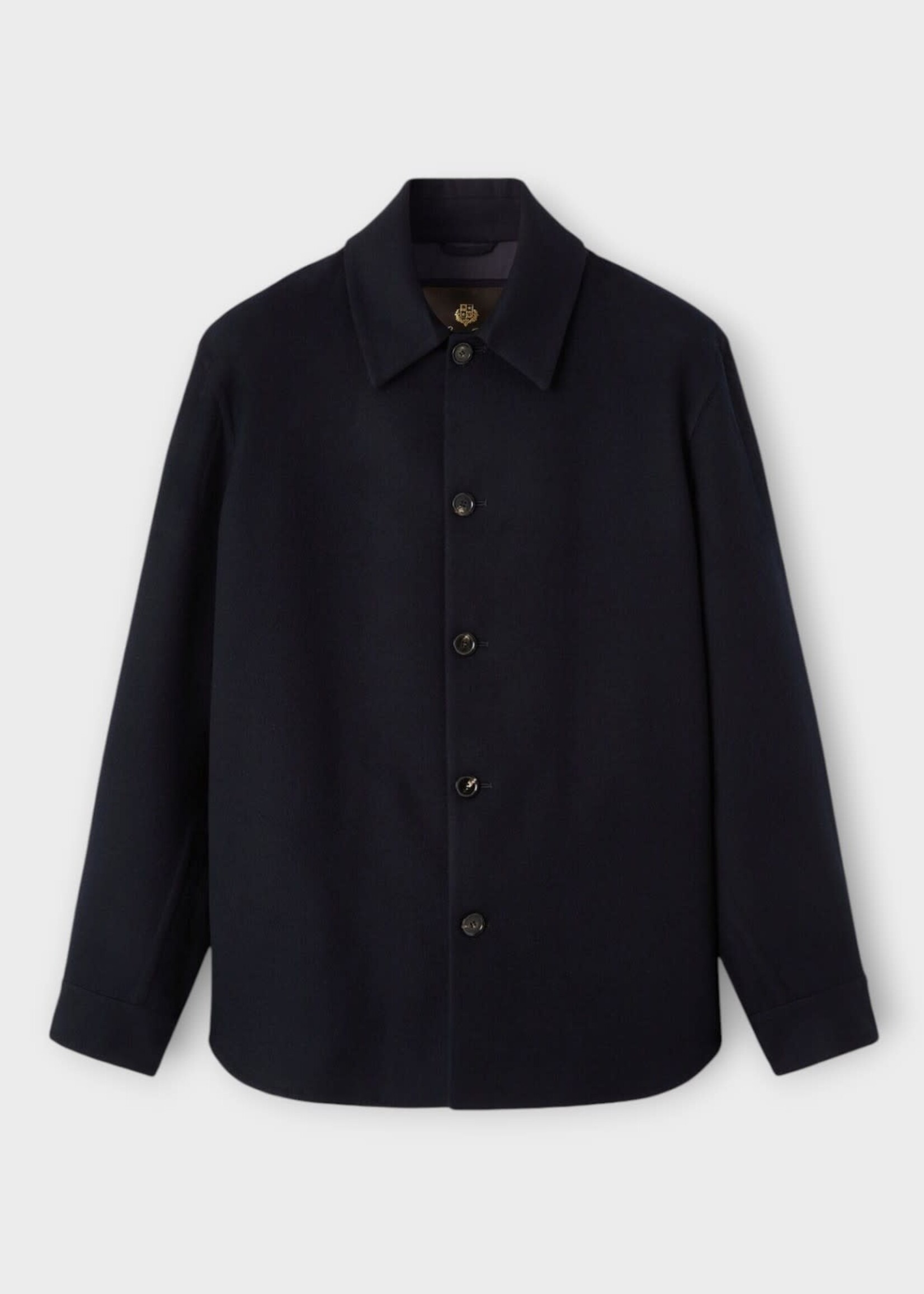 Loro Piana Loro Piana Jacket, Navy, Elian Cashmere Collared Overshirt In Blue Navy