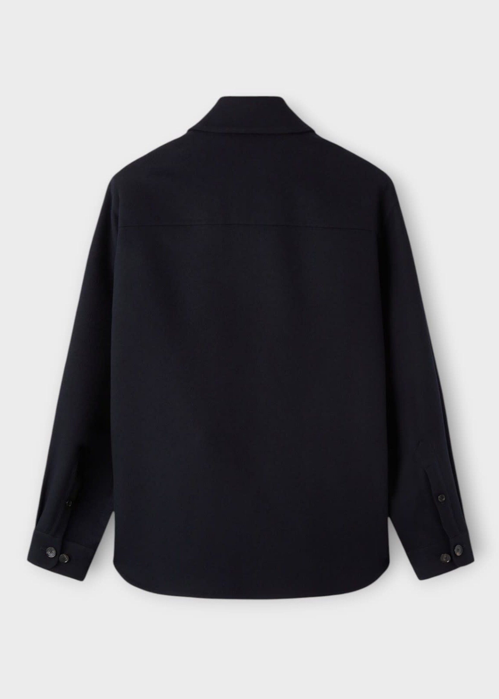 Loro Piana Loro Piana Jacket, Navy, Elian Cashmere Collared Overshirt In Blue Navy