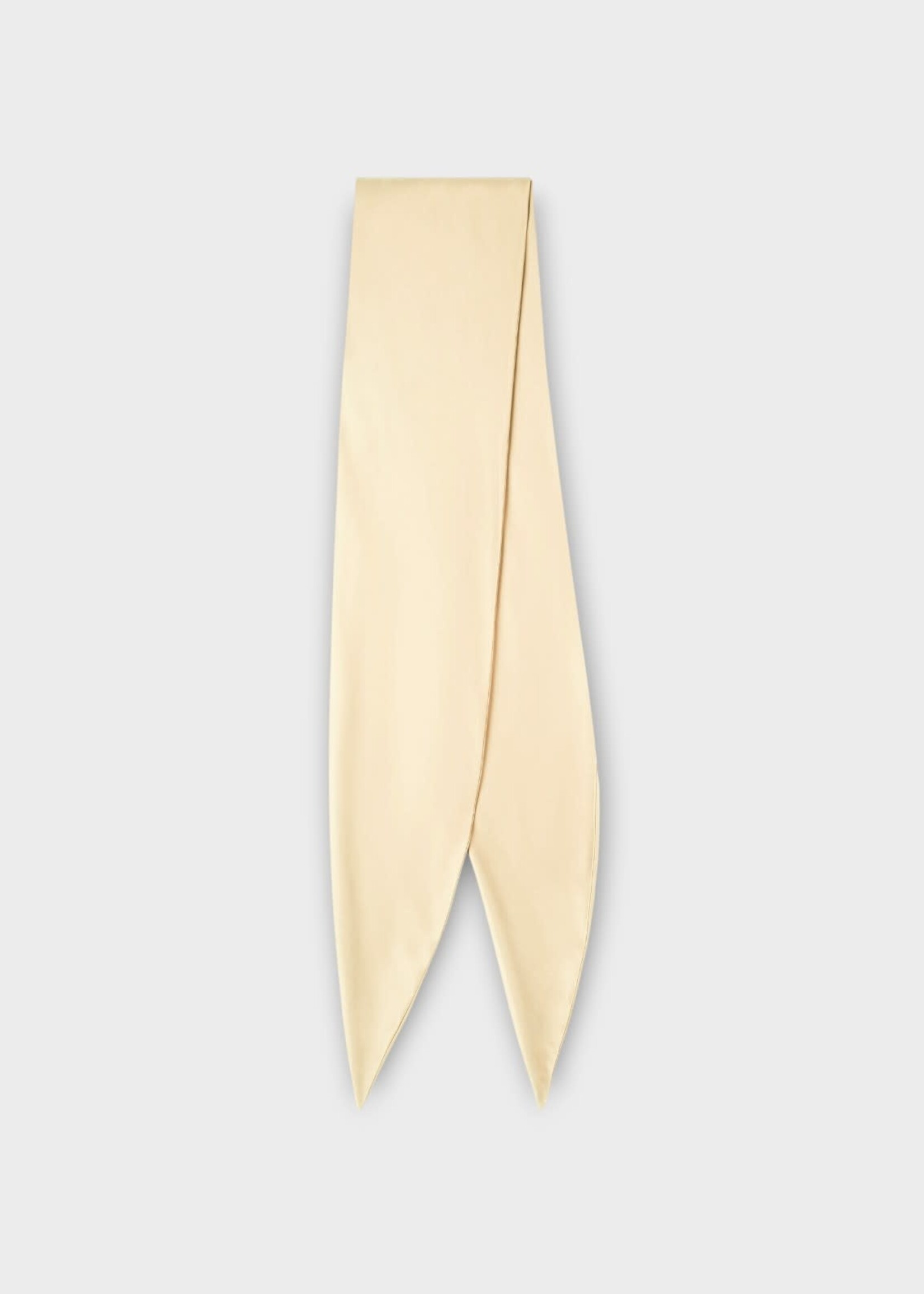 Loro Piana Loro Piana Scarf, White, Matinee Silk Satin Scarf In Natural Ivory
