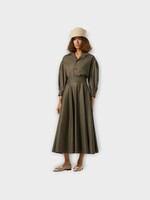 Loro Piana Loro Piana Shirt, Brown, Elyse Wool Oversized Cuban Collar Shirt In Coffee Powder