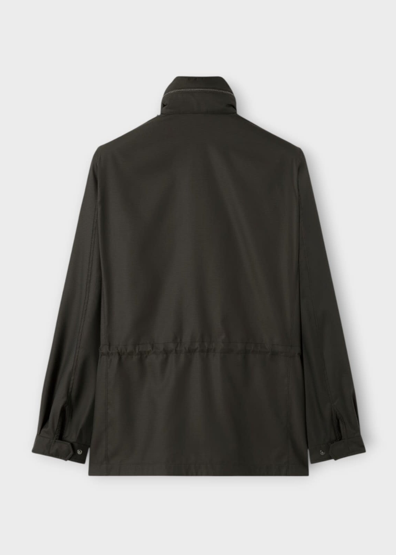 Loro Piana Loro Piana Jacket, Brown, Traveller Field Silk Rain System Jacket In Houndstooth Dark Brown w/ Patch Pockets