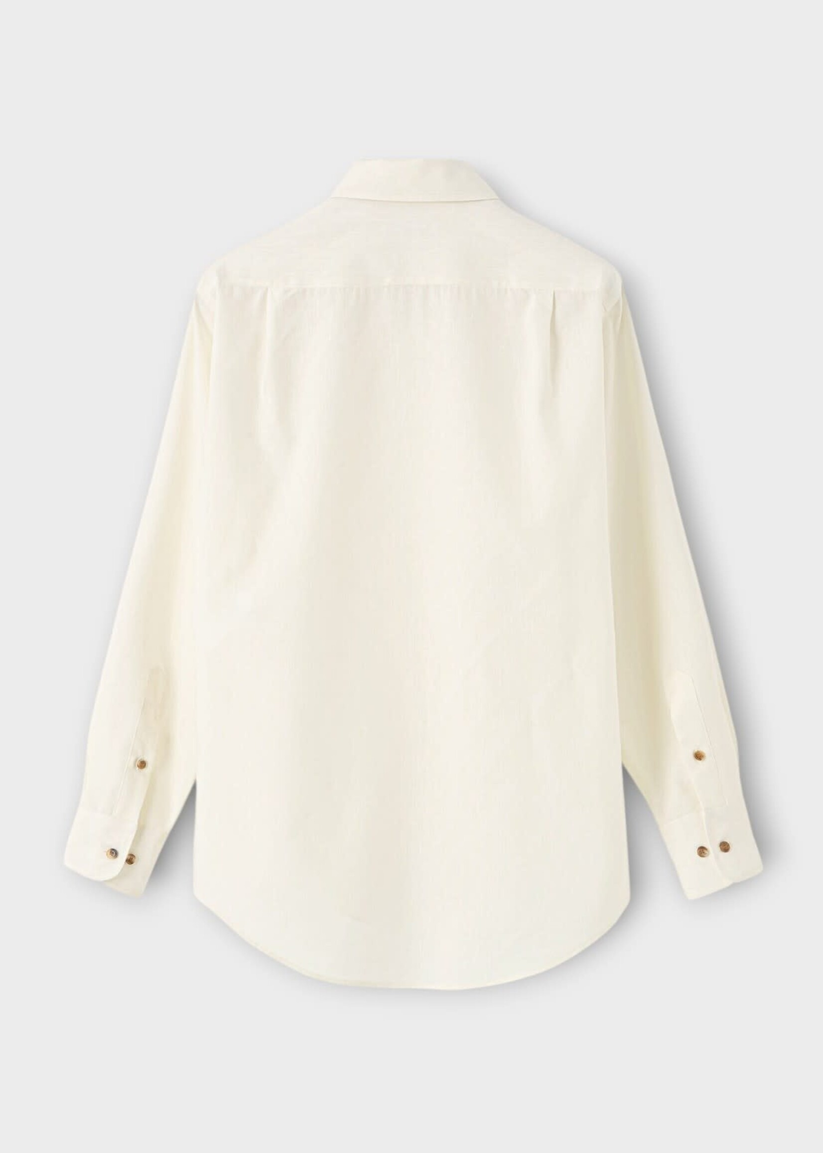 Loro Piana Loro Piana Shirt, Brown, Andre' Linen & Wirgin Wool  Shirt In Nougat