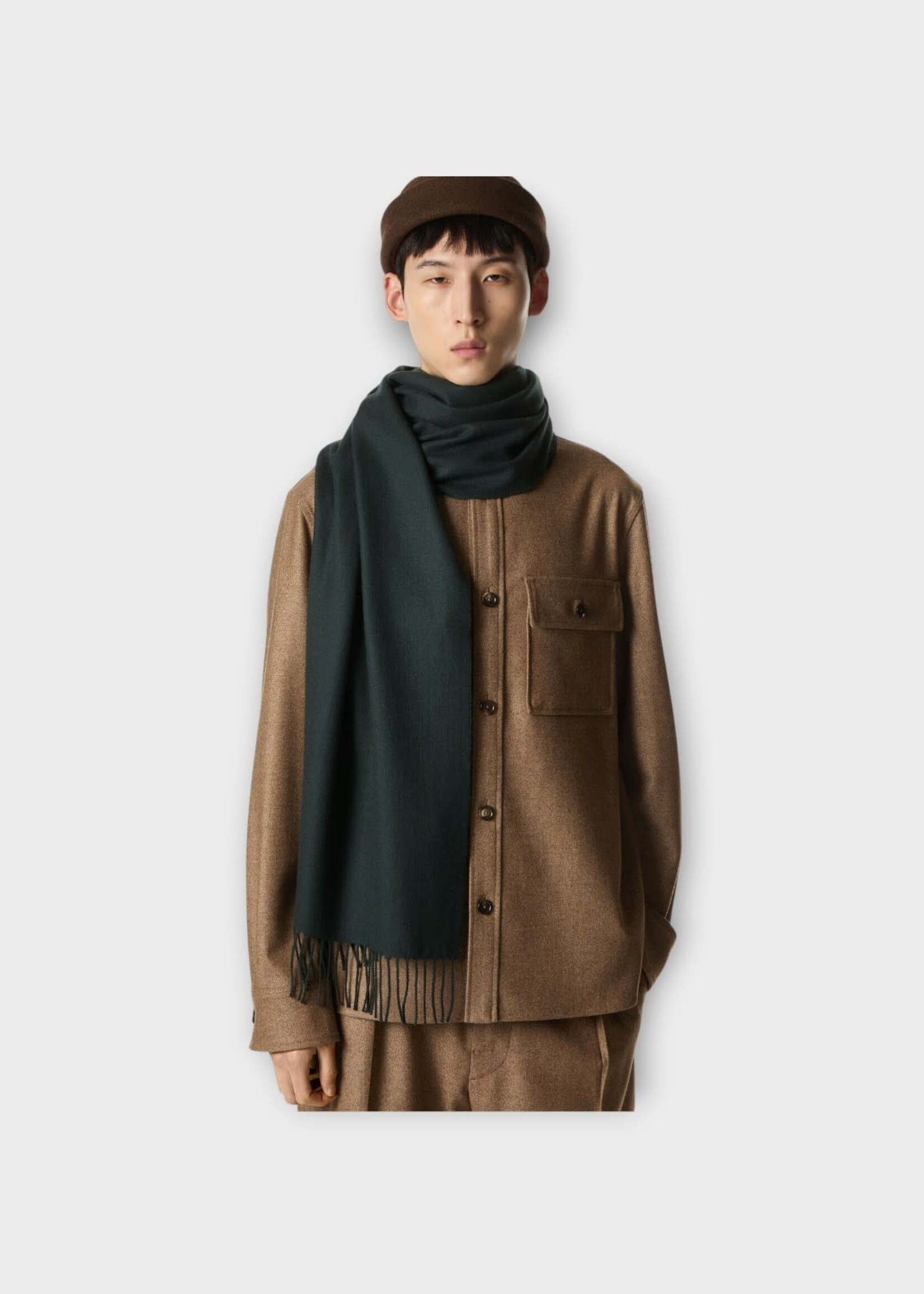 Loro Piana Loro Piana Scarf, Green, Leggera Grande Unita Cashmere Fringed Scarf In Meadow Haze