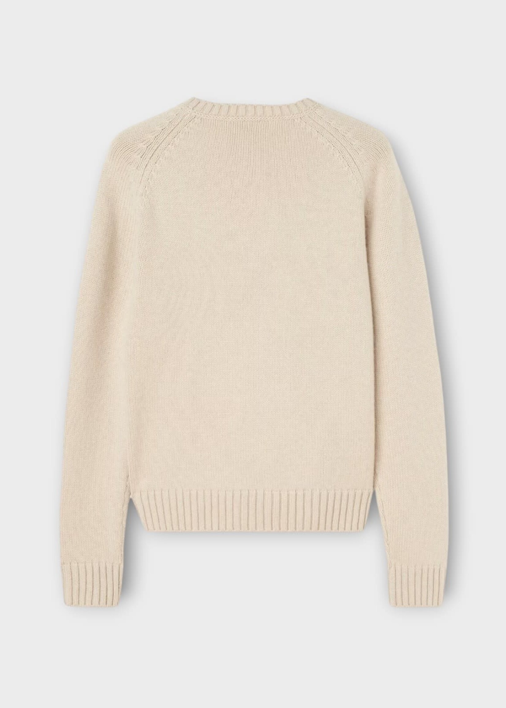Loro Piana Loro Piana Knitwear, White, Parksville Cashmere Crewneck Sweater In Natural Melange