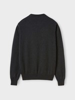 Loro Piana Loro Piana Knitwear, Black, Cash Classic Crewneck Sweater In Black-Grey Melange