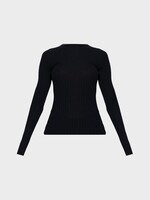 Balenciaga Balenciaga Knitwear, Navy, Wool Ribbed Crew Neck in Navy