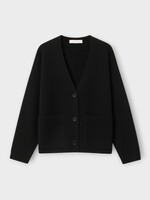 Iris Von Arnim Iris von Arnim Knitwear, Black, Davella Cashmere V-Neck Cardigan Jacket In Black