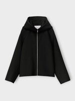 Iris Von Arnim Iris von Arnim Jacket, Black, Dance Cashmere & Wool Double Face Hooded Short Jacket In Black