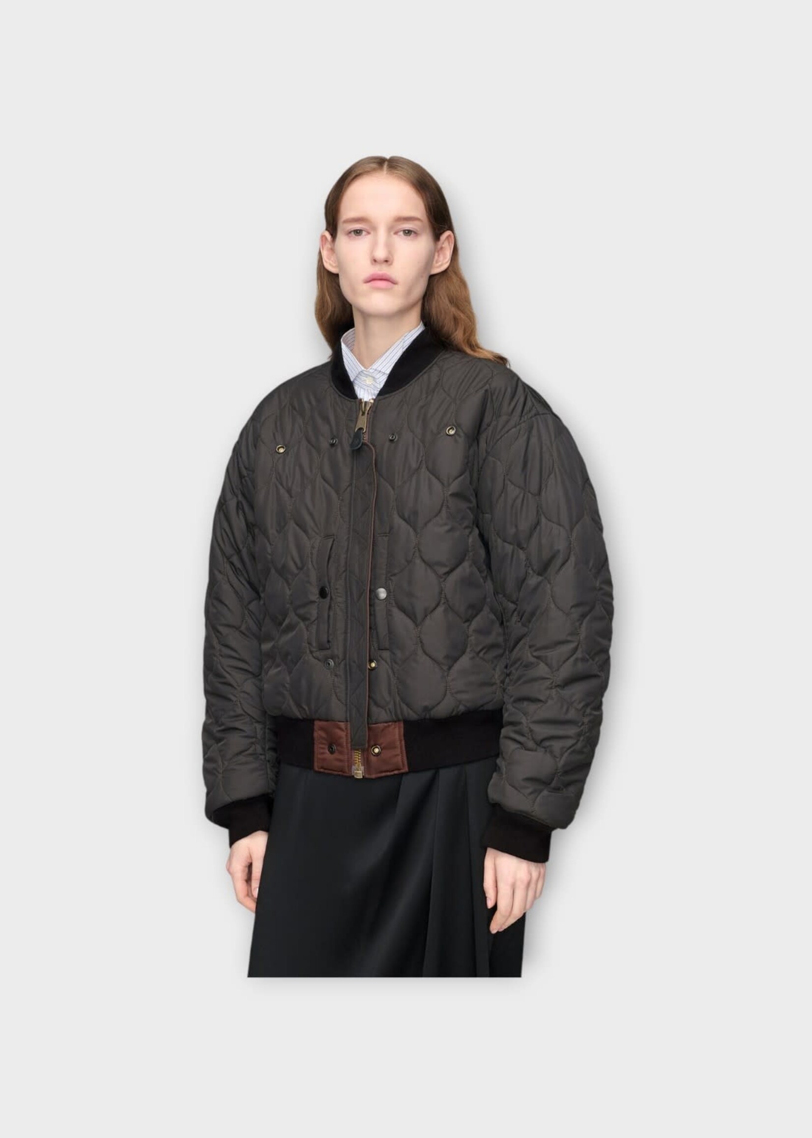 Maison Margiela Maison Margiela Jacket, Brown, Reversible Zipped Bomber In Dark Brown