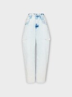 Maison Margiela Maison Margiela Jeans, Blue, Cut Out Denim Pants In Bleached Indigo Blue