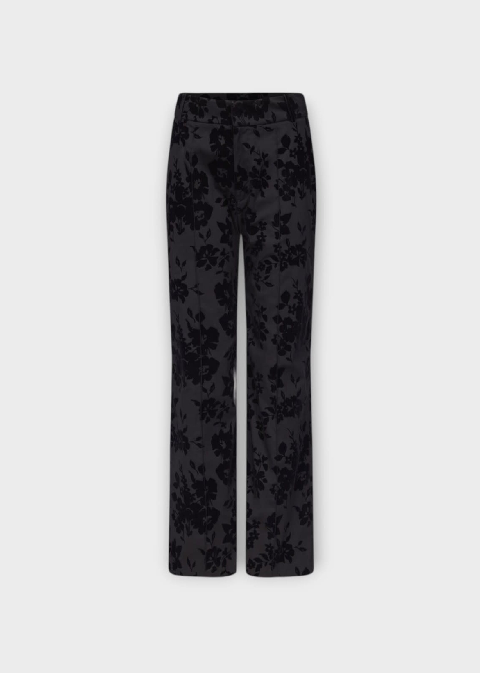 Destree Destree Trousers, Black, Yoshitomo Soft Adorned Flared Pants in Black