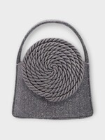 Destree Destree Bag, Silver, Mini Gunther Passementerie Top Handle Bag in Silver w/ Sparkles