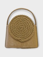Destree Destree Bag, Gold, Mini Gunther Passementerie Top Handle Bag in Gold w/ Sparkles