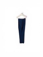 Giuliva Heritage Giuliva Heritage Trousers, Navy, Gustavo Virgin Wool & Mohair Pants w/ Pleats