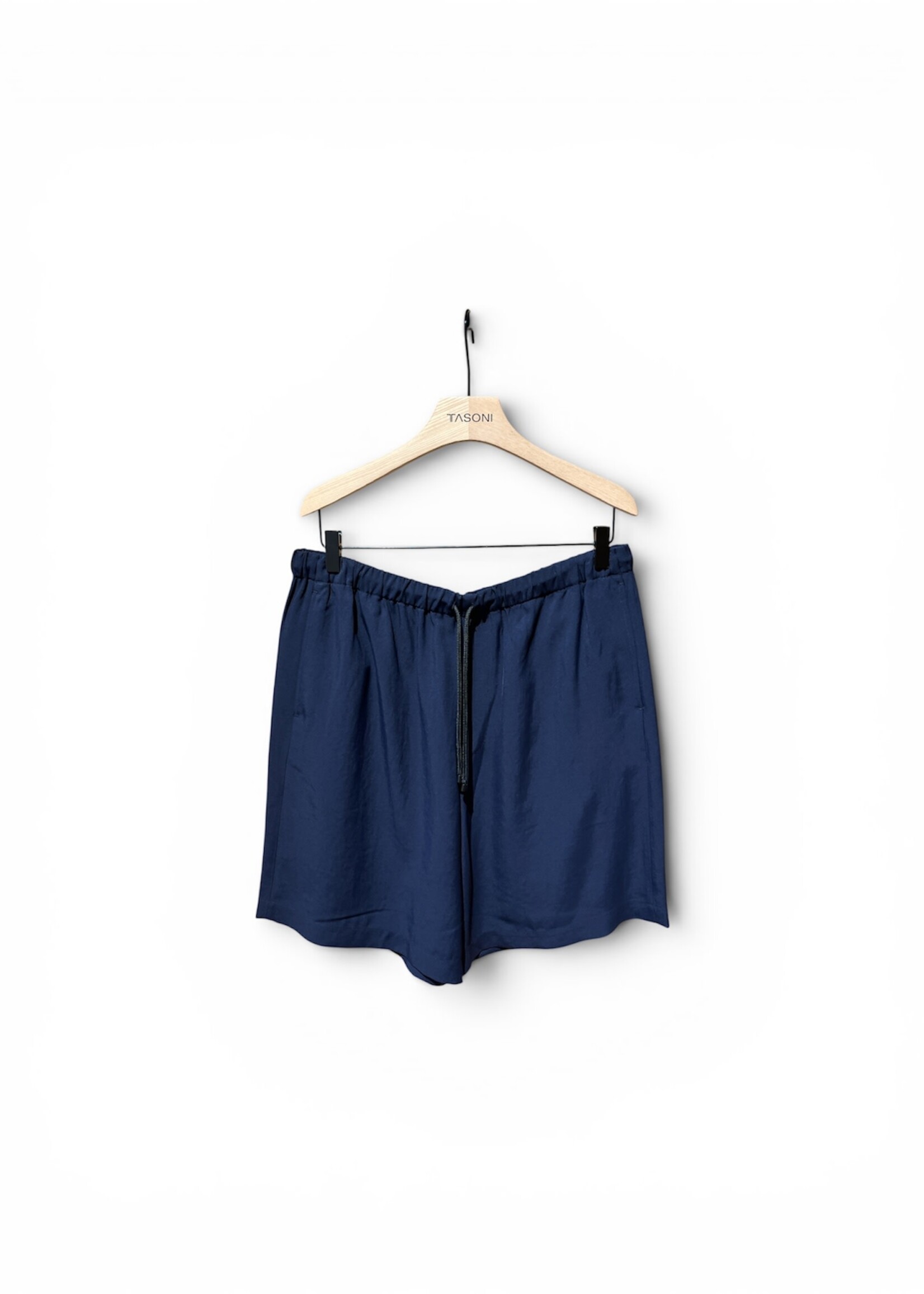 Dries Van Noten Dries Van Noten Shorts, Navy, Piperi Regular Fit Drawstring Waist Shorts