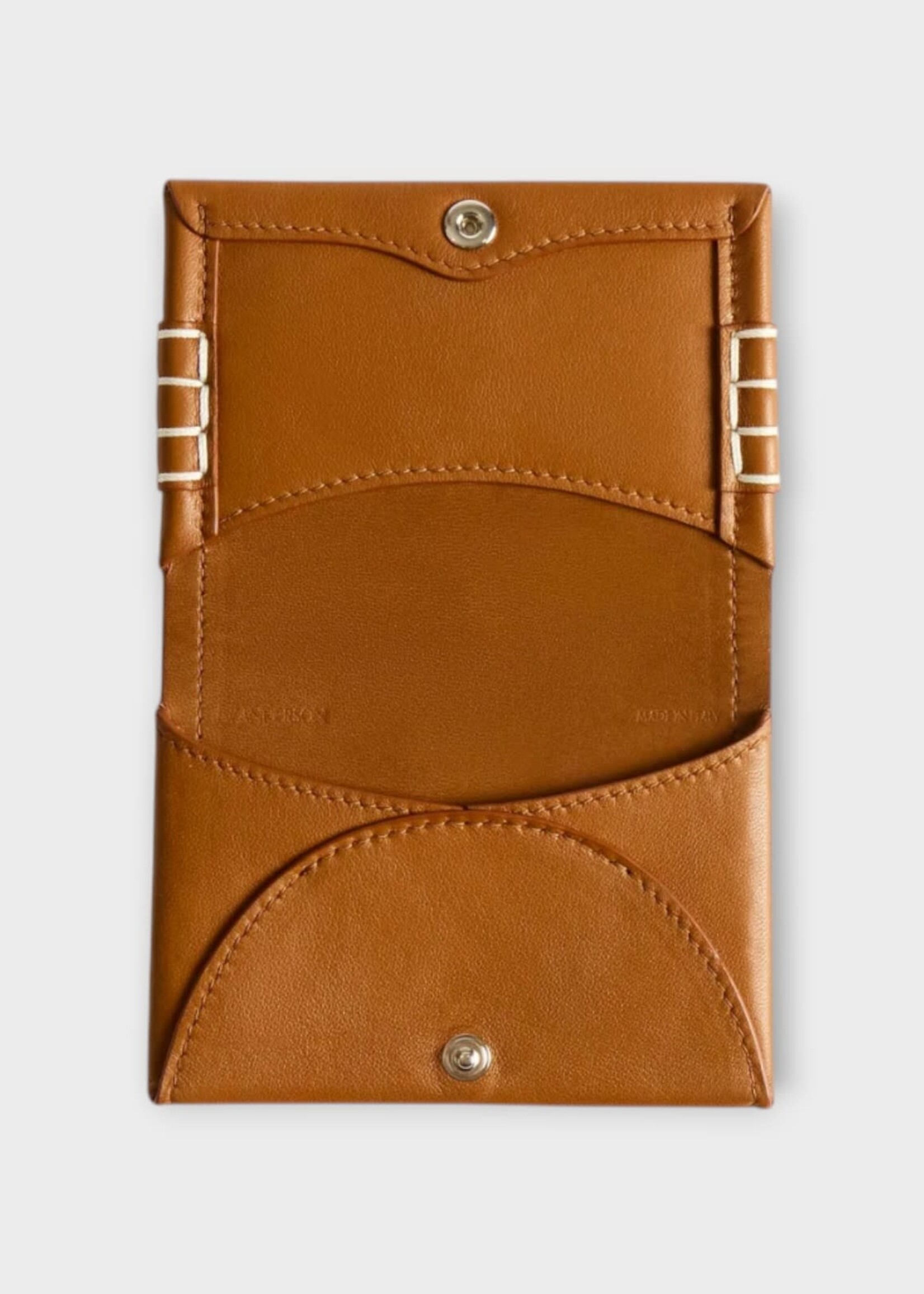 J.W. Anderson J.W.Anderson Wallet, Brown, Loafer Folding Card Holder In Tan