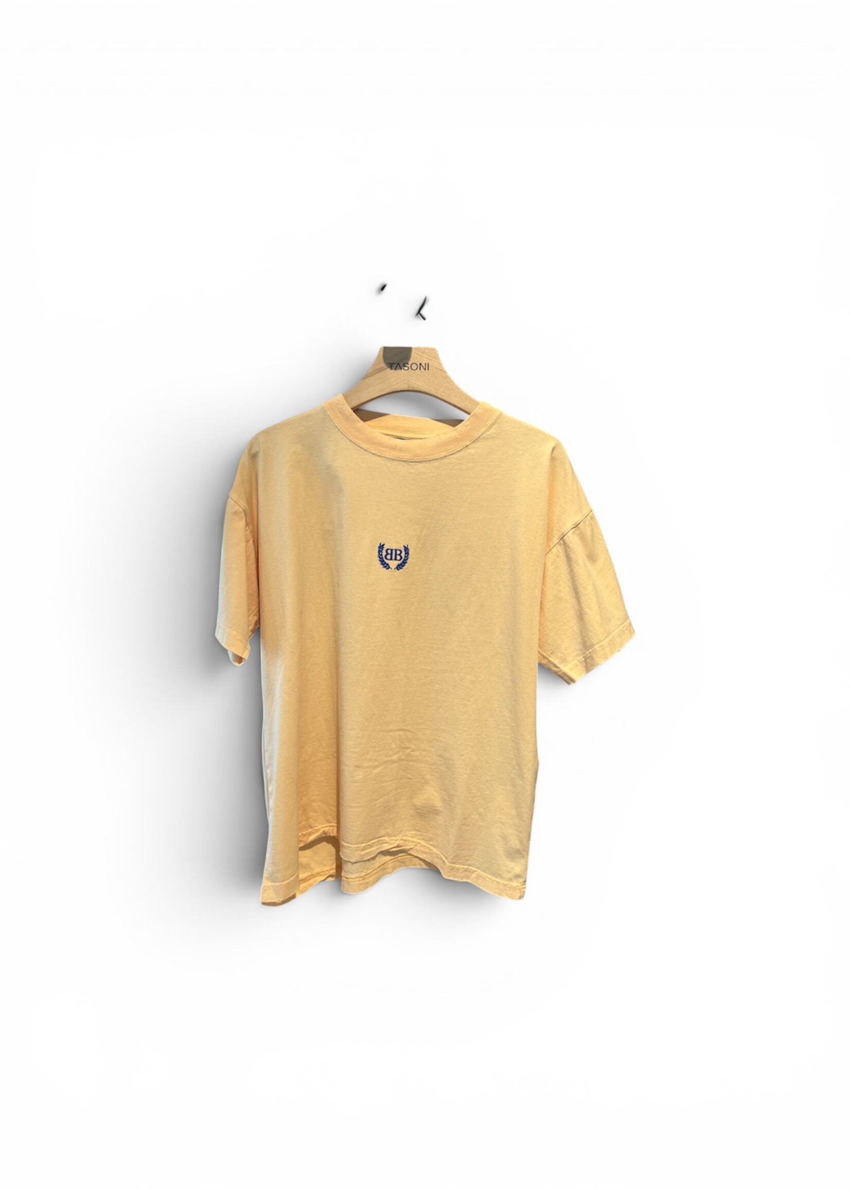 Balenciaga Balenciaga T-Shirt, Yellow, Laurel Classic Dry Jersey Boxy T-Shirt In Pale Yellow