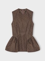Cecilie Bahnsen Cecilie Bahnsen Top, Brown, Cbdaimi Iris Jacquard Sleeveless Top In Brown