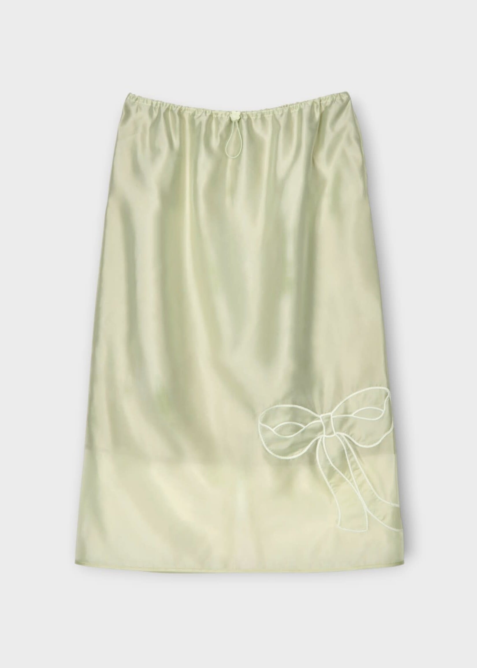 Cecilie Bahnsen Cecilie Bahnsen Skirt, Green, Cbbria Skirt Hybrid Organza Midi Skirt In Pale Green