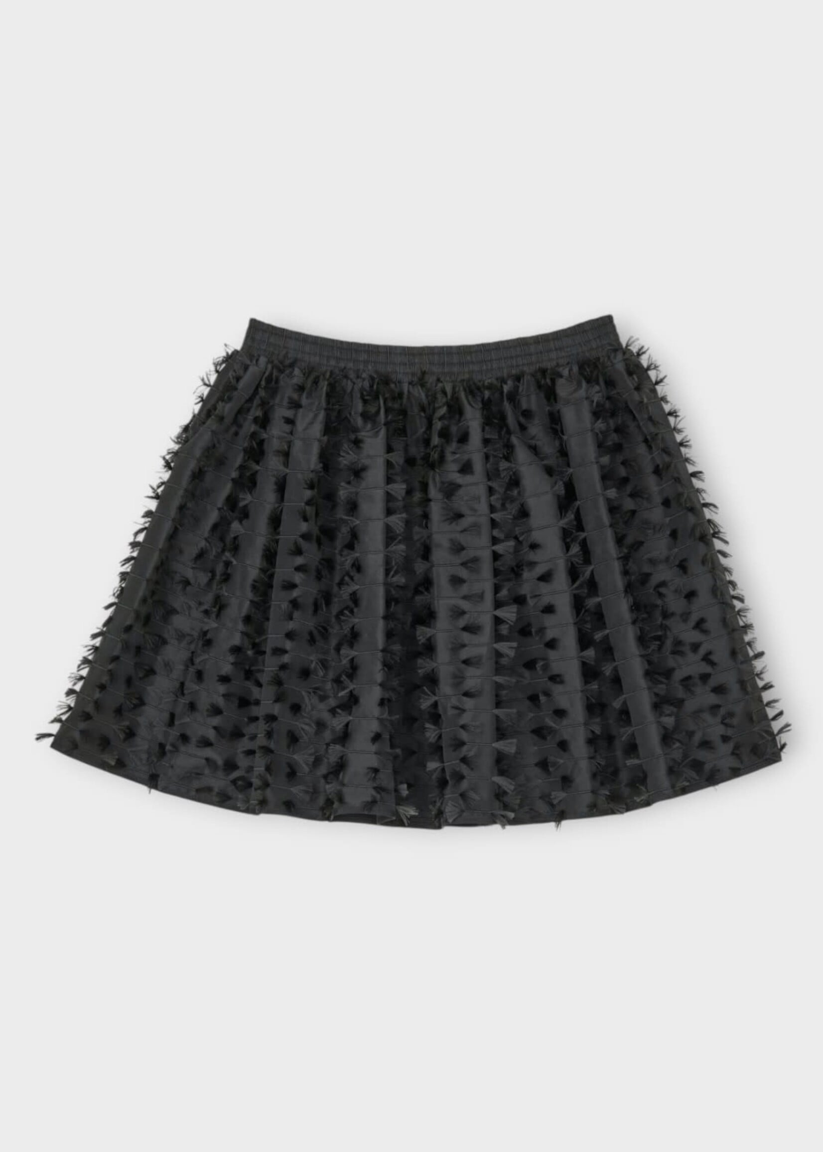 Cecilie Bahnsen Cecilie Bahnsen Skirt, Black, Cbdallas Skirt Fiamma Fil-Coupé In Black Windflower Emb