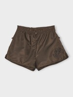 Cecilie Bahnsen Cecilie Bahnsen Shorts, Brown, Cbcolette Technical Nylon Relaxed Fit Shorts In Brown