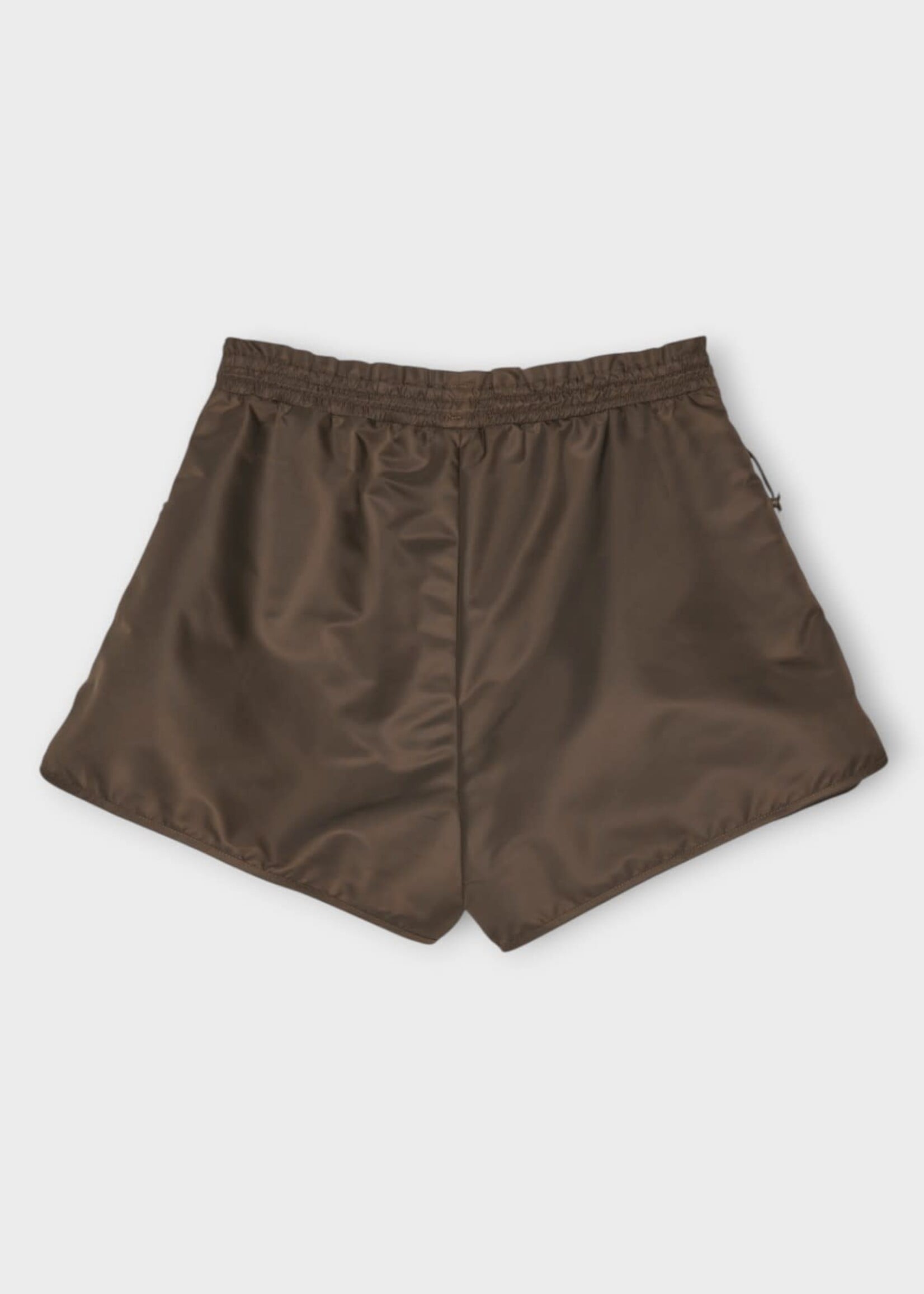 Cecilie Bahnsen Cecilie Bahnsen Shorts, Brown, Cbcolette Technical Nylon Relaxed Fit Shorts In Brown