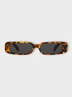 Celine Celine Sunglasses, Brown, Rectangular S343 Acetate Sunglasses In Spotted Havana w/ Smoke Lenses
