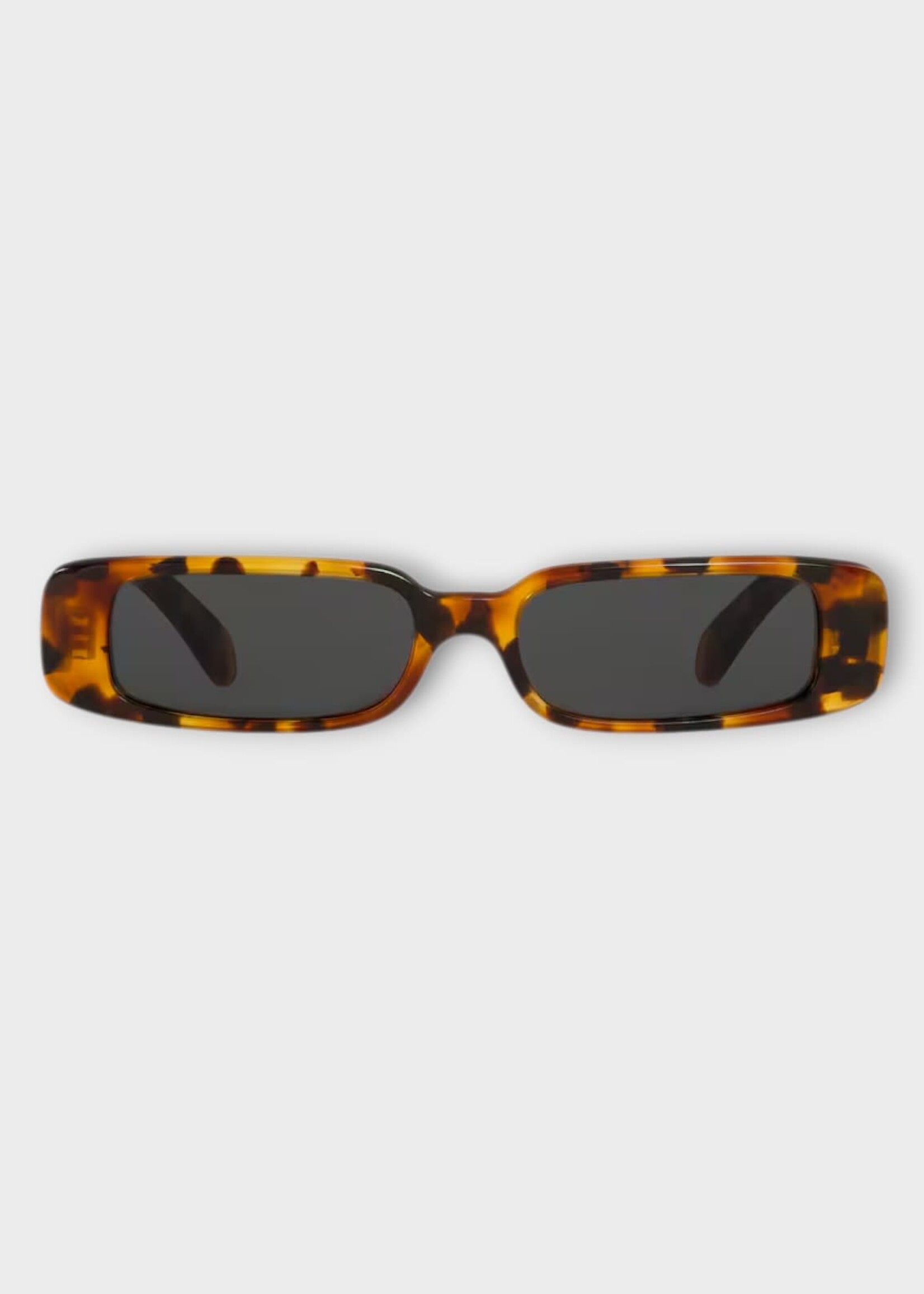 Celine Celine Sunglasses, Brown, Rectangular S343 Acetate Sunglasses In Spotted Havana w/ Smoke Lenses