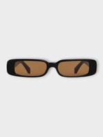 Celine Celine Sunglasses, Black, Rectangular S343 Acetate Sunglasses In Black w/ Nicotine Lenses