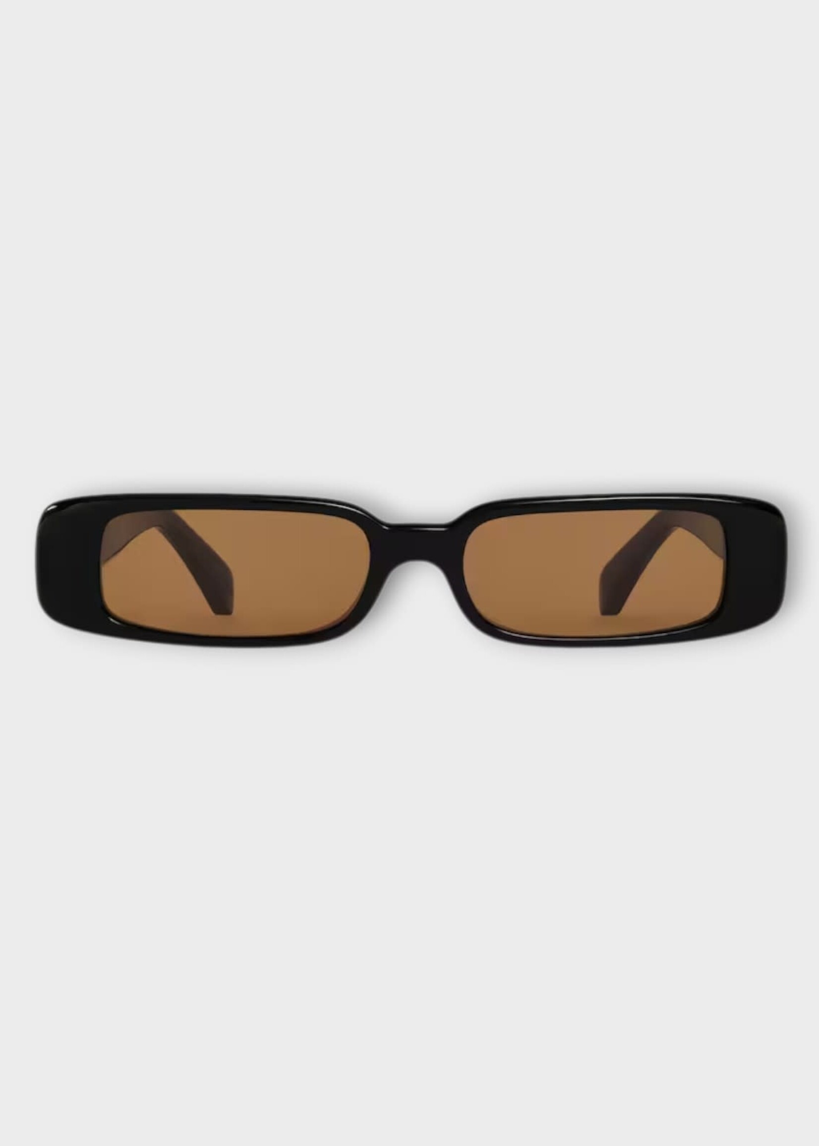 Celine Celine Sunglasses, Black, Rectangular S343 Acetate Sunglasses In Black w/ Nicotine Lenses