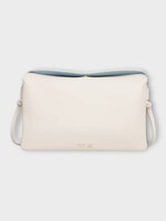 Celine Celine Bag, White, Trio Flap Smooth Lambskin In Rice