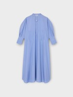 Celine Celine Shirt, Blue, Cotton Poplin Shirt Maxi Dress In Bleu