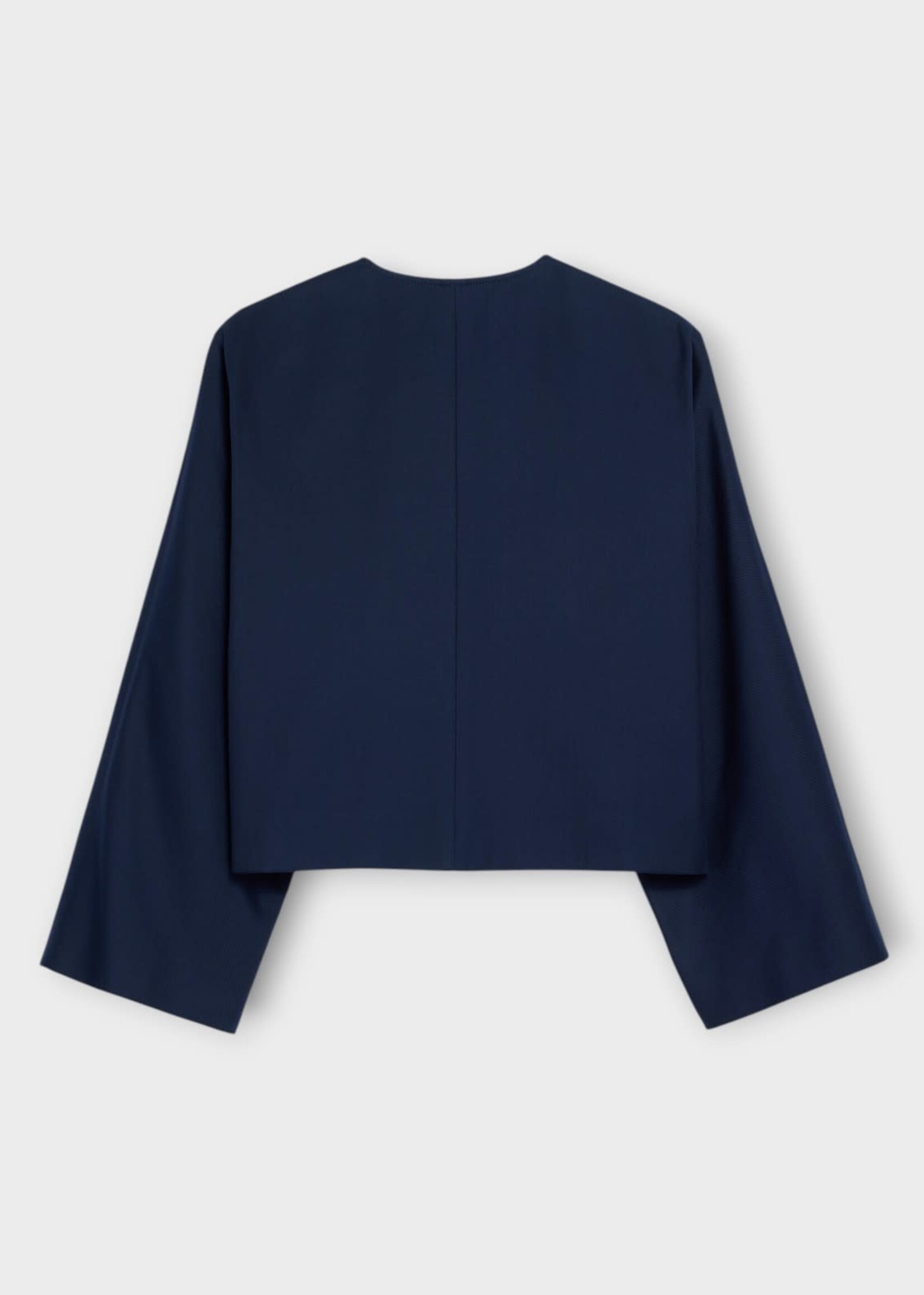 Celine Celine Jacket, Blue, Cotton Gabardine Cardigan Jacket In Royal Blue
