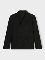 Celine Celine Jacket, Black, Wool Gabardine Tailored Jacket In Black