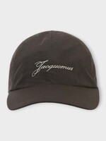 Jacquemus Jacquemus Hat, Brown, La Casquette Baluchon Logo Baseball Cap In Dark Brown