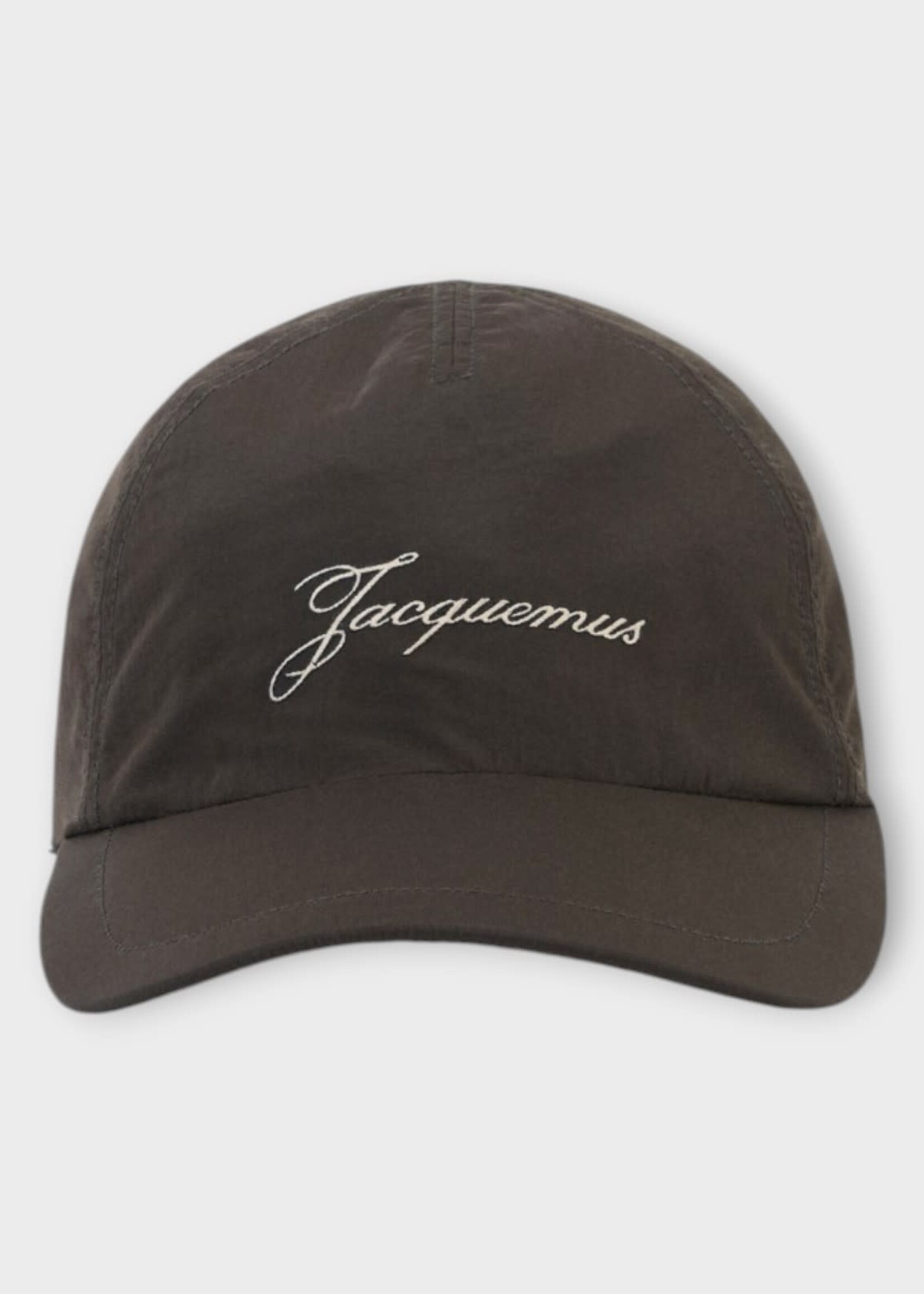 Jacquemus Jacquemus Hat, Brown, La Casquette Baluchon Logo Baseball Cap In Dark Brown