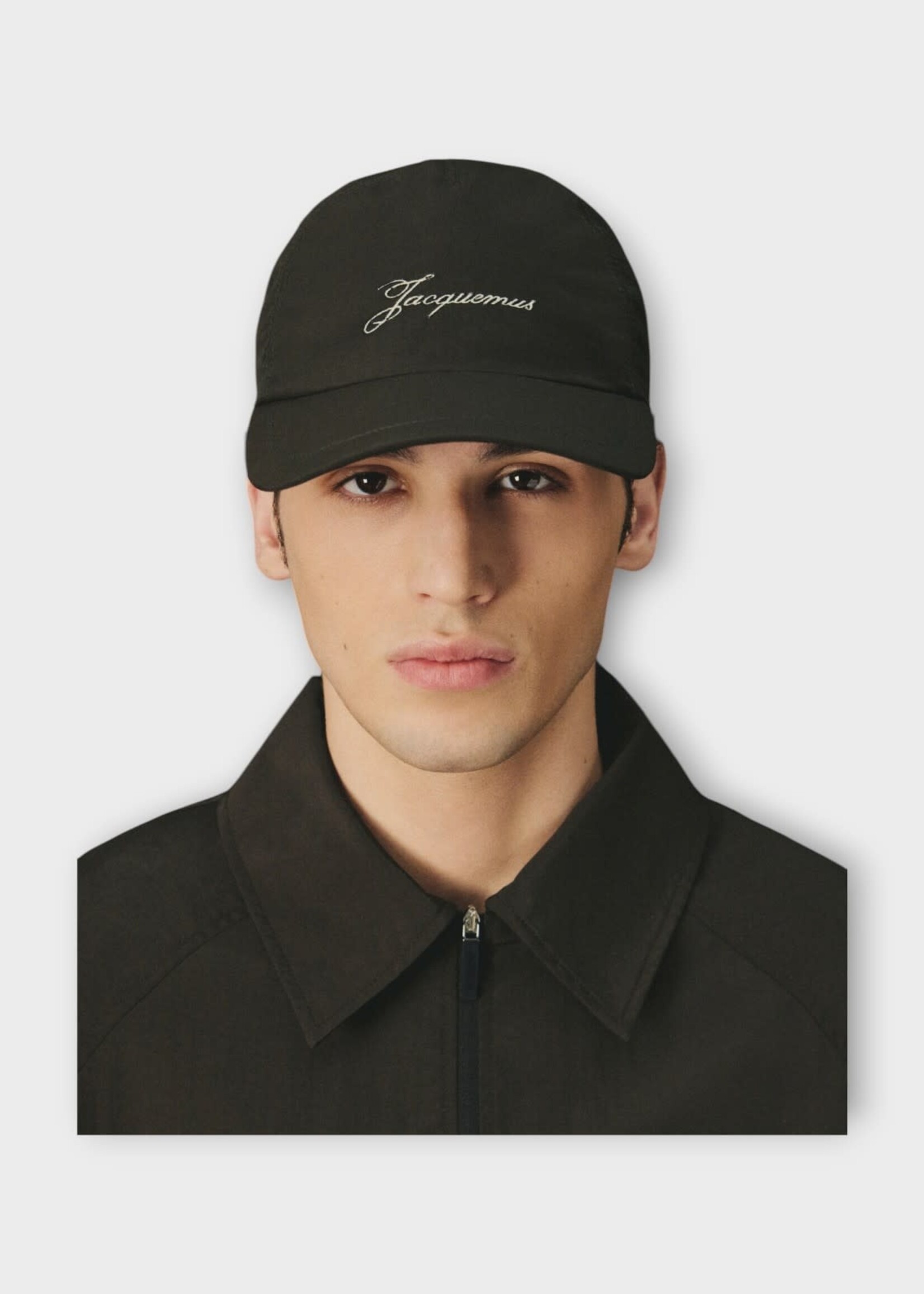 Jacquemus Jacquemus Hat, Brown, La Casquette Baluchon Logo Baseball Cap In Dark Brown