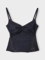 Jacquemus Jacquemus Top, Navy, Le Haut De-Nimes Pina Denim Tank Top In Dark Navy