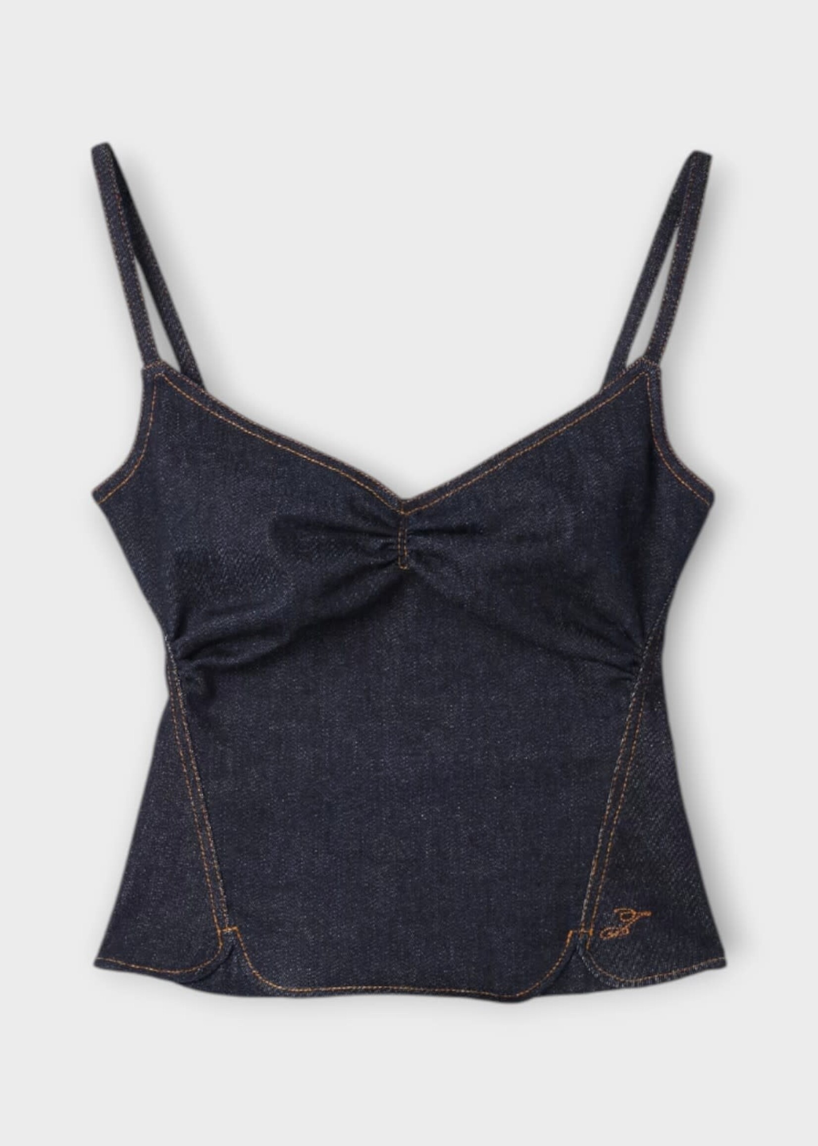 Jacquemus Jacquemus Top, Navy, Le Haut De-Nimes Pina Denim Tank Top In Dark Navy