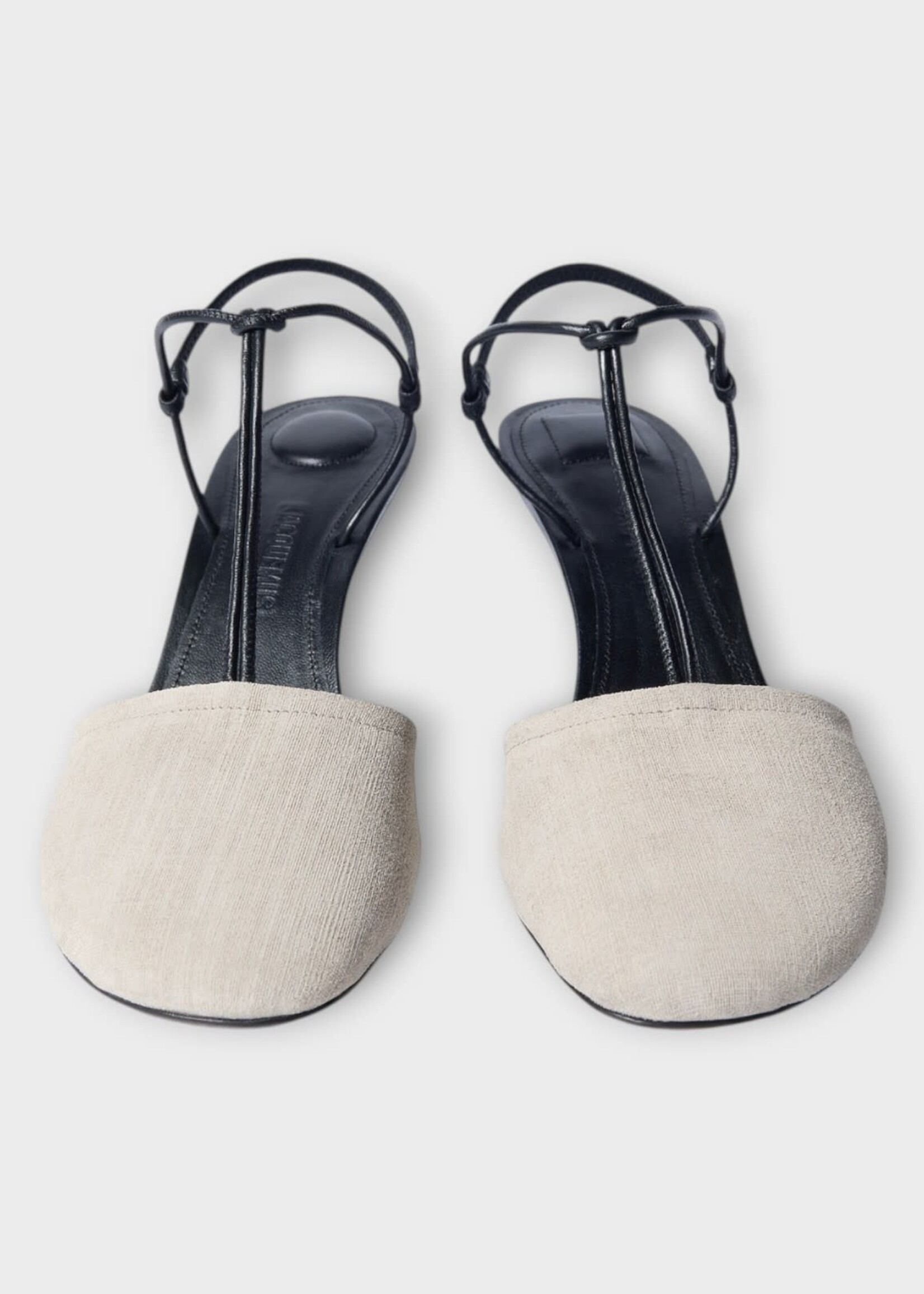 Jacquemus Jacquemus Heels, Beige, Les Sandales Pina Strap Heels In Greige