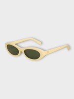 Celine Celine Sunglasses, Black, Triomphe Mini 02 Acetate Frame In Black w/ Smoke Lenses