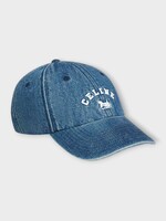 Celine Celine Hat, Blue, Rigid Cotton Denim Celine Sulky Richelieu Cap In Vivienne Glass
