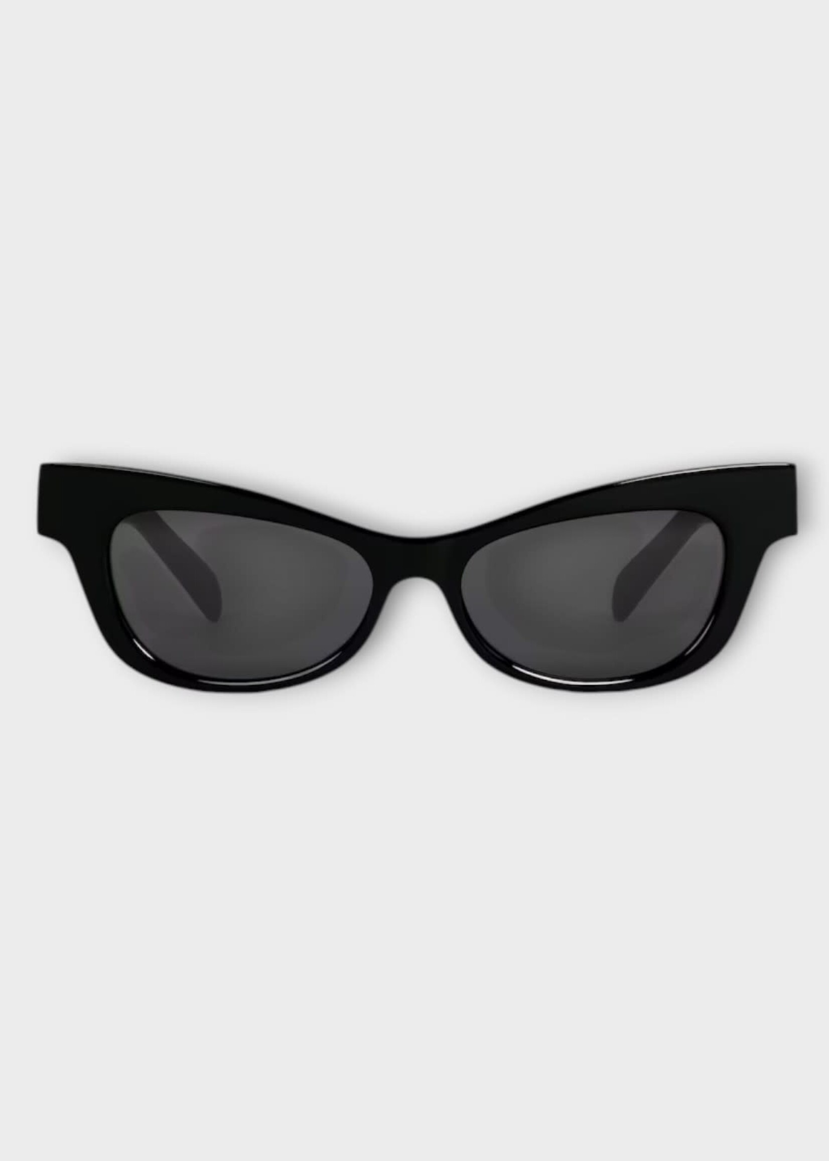 Celine Celine Sunglasses, Black, Acetate Triomphe 19 Cat Eye Acetate Frame In Black w/ Smoke Lenses